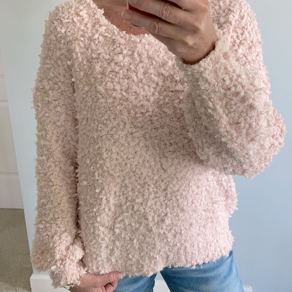 Blush, Fuzzy Knit Sweater - Picture 6 of 8